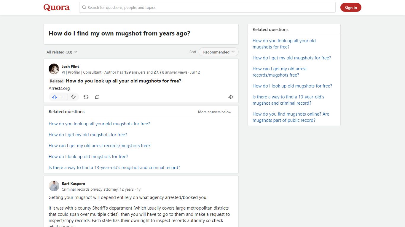 How to find my own mugshot from years ago - Quora